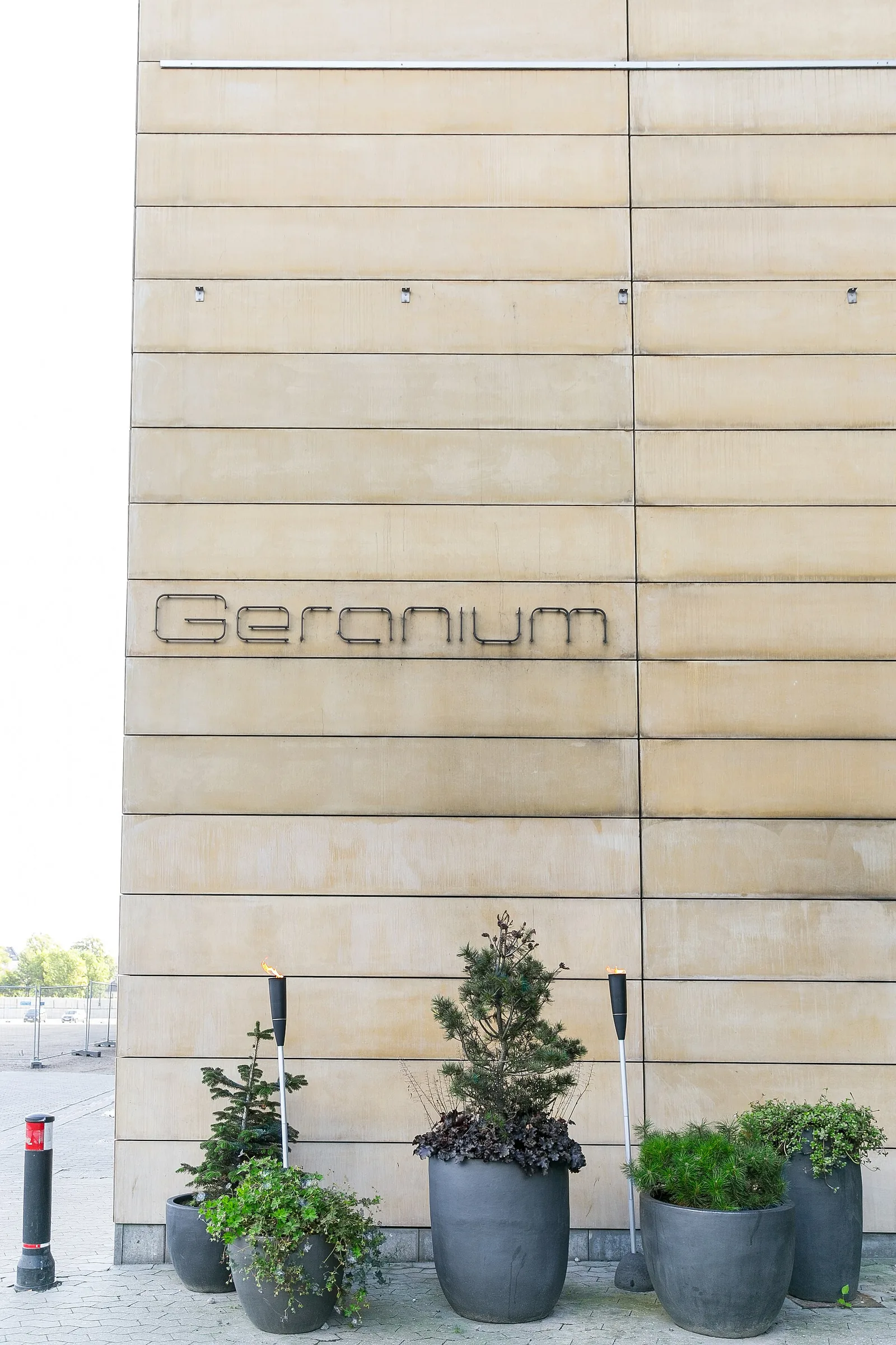 A plated course photographed at Geranium in Copenhagen in 2014